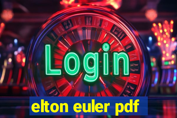 elton euler pdf